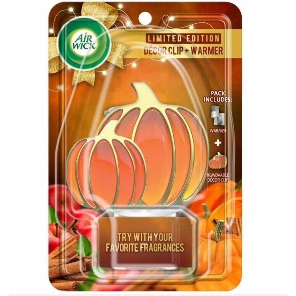 Air Wick Pumpkin Decor Clip + Scented Oil Warmer, Plug-In Unit Only